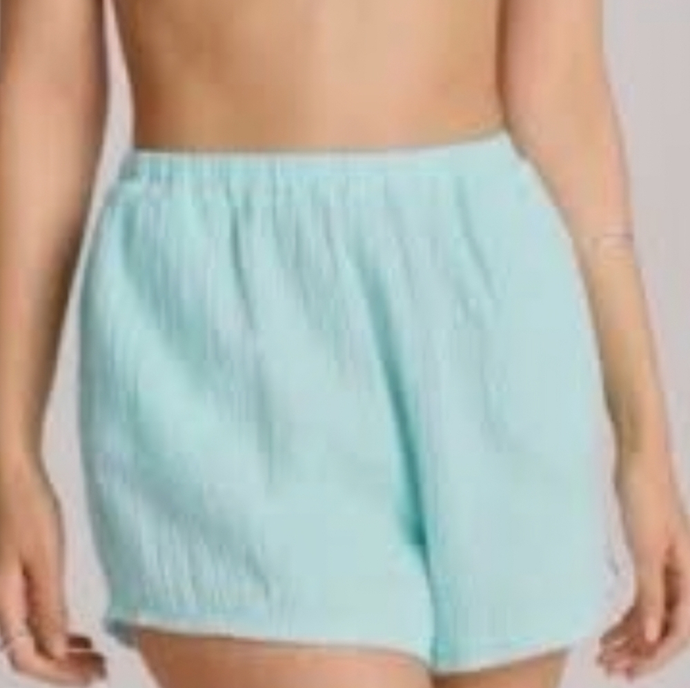 Vitamin A Aqua Swim Coverup Shorts 100% Cotton Sz Large